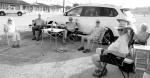 FRIENDS TAKE DINING TRADITION OUTSIDE